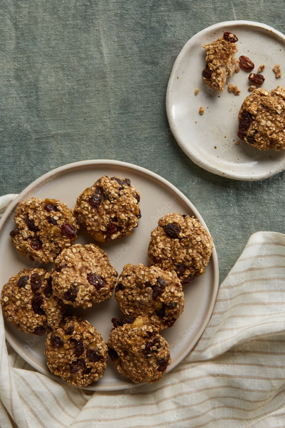 These Soft & Chewy Raisin Oatmeal Cookies are so easy to make.